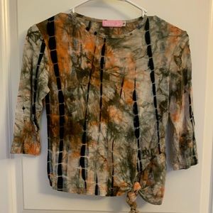 Junee Jr Girls T-Shirt 3/4 Sleeve Size M